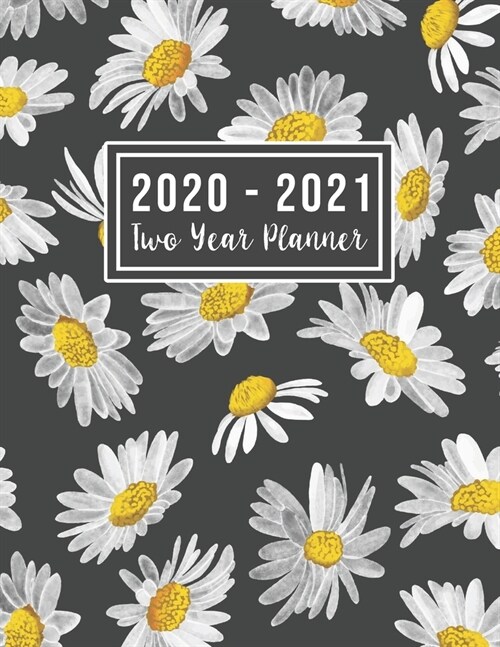 2020-2021 Two Year Planner: 2020-2021 see it bigger planner - Jan 2020 - Dec 2021 - Flowers Cover 24 Months Agenda Planner with Holiday - Personal (Paperback)
