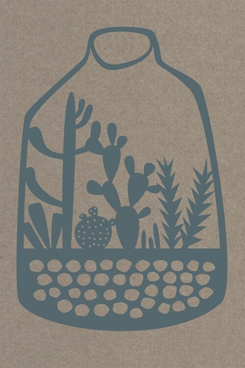 Notes: A Blank Dot Grid Notebook with Papercut Terrarium Cover Art (Paperback)