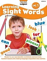 Learning Sight Words, Vol. 1 (Paperback)