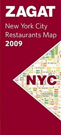 Zagat Map 2009 New York City Restaurants (Map, FOL)