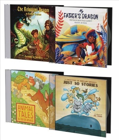 Jim Weiss Curious Creatures Bundle: My Fathers Dragon; The Reluctant Dragon; Just So Stories & Animal Tales (Audio CD)