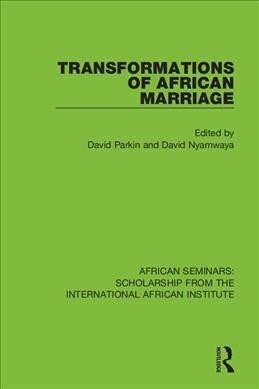 Transformations of African Marriage (Paperback, 1)