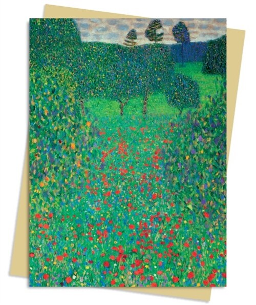 Gustav Klimt: Poppy Field Greeting Card: Pack of 6 (Other, Pack of 6)