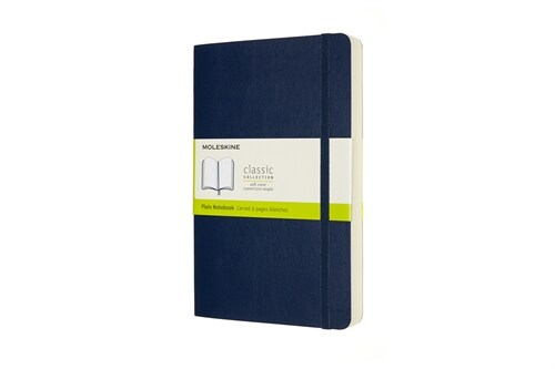 Moleskine Expanded Notebook, Large, Plain, Sapphire Blue, Soft Cover (5 X 8.25) (Hardcover)