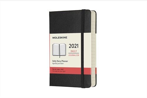 Moleskine 2021 Daily Planner, 12m, Pocket, Black, Hard Cover (3.5 X 5.5) (Other)