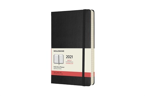 Moleskine 2021 Daily Planner, 12m, Large, Black, Hard Cover (5 X 8.25) (Other)
