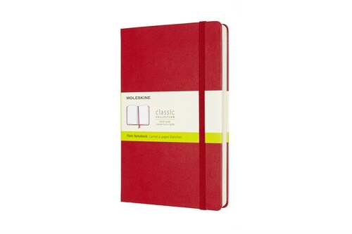 Moleskine Notebook, Expanded, Large, Plain, Scarlet Red, Hard Cover (5 X 8.25) (Hardcover)