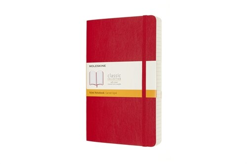 Moleskine Notebook, Expanded, Large, Ruled, Scarlet Red, Soft Cover (5 X 8.25) (Hardcover)