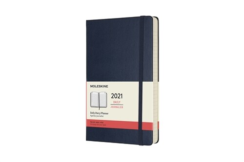 Moleskine 2021 Daily Planner, 12m, Large, Sapphire Blue, Hard Cover (5 X 8.25) (Other)
