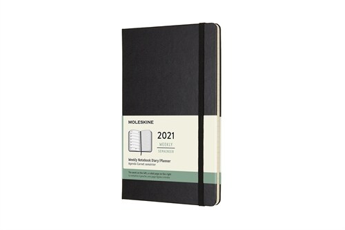 Moleskine 2021 Weekly Planner, 12m, Large, Black, Hard Cover (5 X 8.25) (Other)