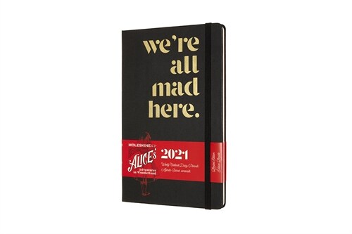 Moleskine 2021 Alice Wonderland Weekly Planner, 12m, Large, Mad Hatter, Hard Cover (5 X 8.25) (Other)