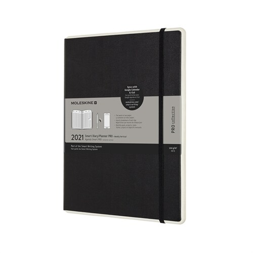 Moleskine 2021 Smart Professional Weekly Vertical Planner, 12m, Extra Large, Black (7.5 X 9.75) (Other)