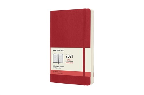 Moleskine 2021 Daily Planner, 12m, Large, Scarlet Red, Soft Cover (5 X 8.25) (Other)