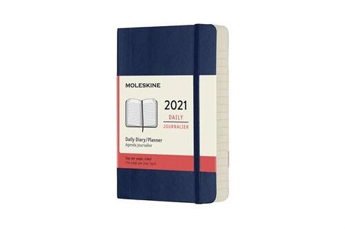 Moleskine 2021 Daily Planner, 12m, Pocket, Sapphire Blue, Soft Cover (3.5 X 5.5) (Other)