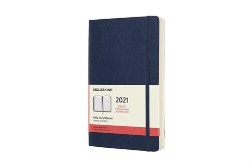 Moleskine 2021 Daily Planner, 12m, Large, Sapphire Blue, Soft Cover (5 X 8.25) (Other)