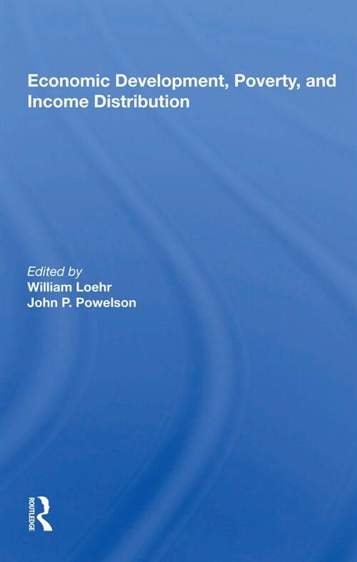 Economic Development, Poverty, And Income Distribution (Paperback, 1)