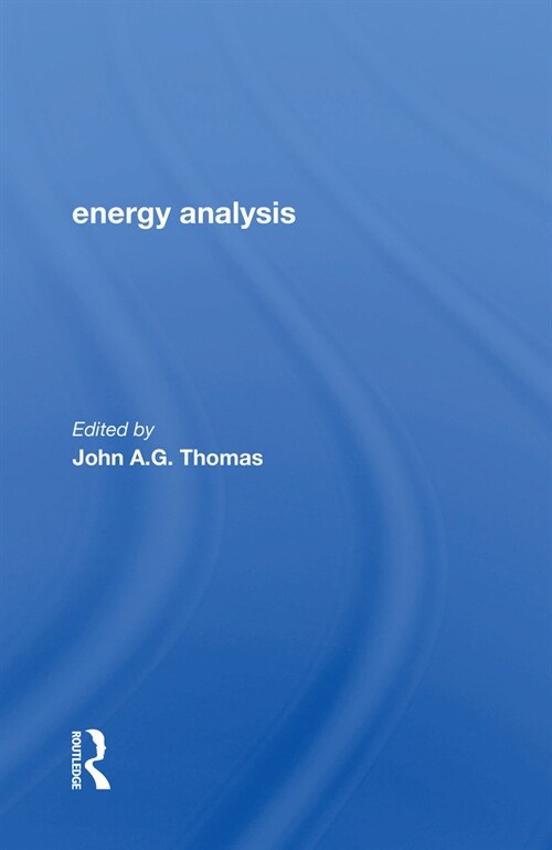 Energy Analysis (Paperback)