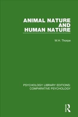 Animal Nature and Human Nature (Paperback, 1)