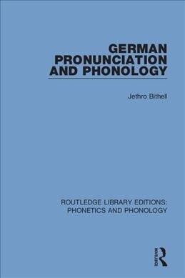 German Pronunciation and Phonology (Paperback, 1)