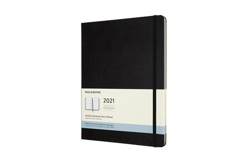 Moleskine 2021 Monthly Planner, 12m, Extra Large, Black, Hard Cover (7.5 X 9.75) (Other)