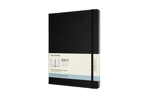 Moleskine 2020-21 Monthly Planner, 18m, Extra Large, Black, Hard Cover (7.5 X 9.75) (Other)