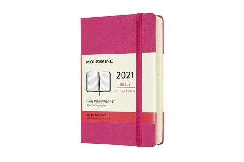 Moleskine 2021 Daily Planner, 12m, Pocket, Bougainvillea Pink, Hard Cover (3.5 X 5.5) (Other)