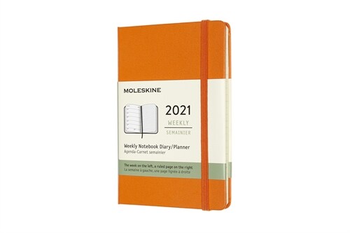 Moleskine 2021 Weekly Planner, 12m, Pocket, Cadmium Orange, Hard Cover (3.5 X 5.5) (Other)