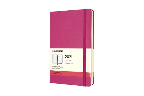 Moleskine 2021 Daily Planner, 12m, Large, Bougainvillea Pink, Hard Cover (5 X 8.25) (Other)