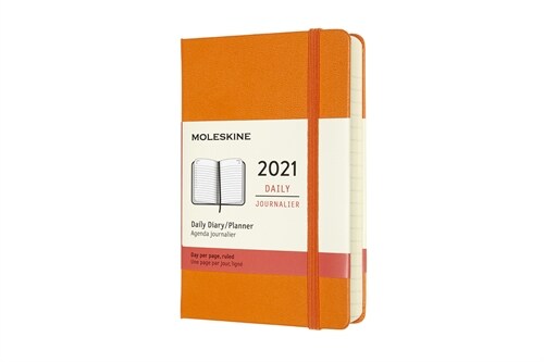 Moleskine 2021 Daily Planner, 12m, Pocket, Cadmium Orange, Hard Cover (3.5 X 5.5) (Other)