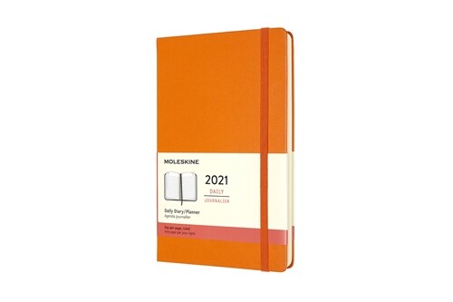 Moleskine 2021 Daily Planner, 12m, Large, Cadmium Orange, Hard Cover (5 X 8.25) (Other)
