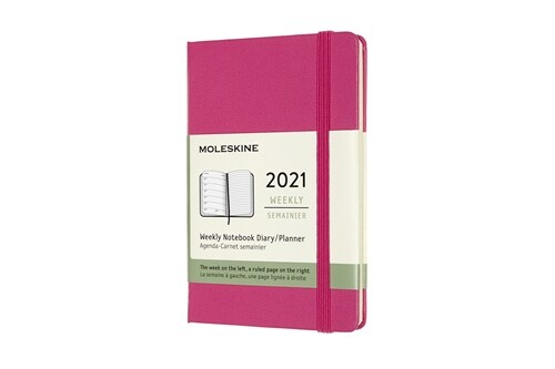 Moleskine 2021 Weekly Planner, 12m, Pocket, Bougainvillea Pink, Hard Cover (3.5 X 5.5) (Other)