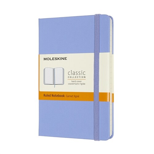 Moleskine Classic Notebook, Pocket, Ruled, Hydrangea Blue, Hard Cover (3.5 X 5.5) (Hardcover)