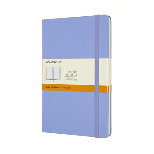 Moleskine Classic Notebook, Large, Ruled, Hydrangea Blue, Hard Cover (5 X 8.25) (Hardcover)