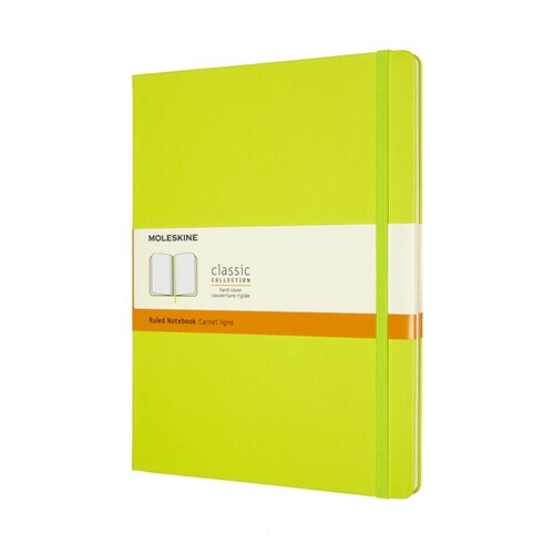 Moleskine Classic Notebook, Extra Large, Ruled, Lemon Green, Hard Cover (7.5 X 9.75) (Hardcover)