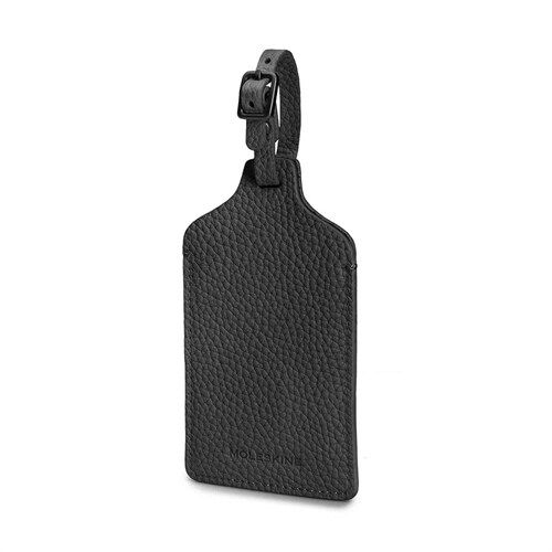 Moleskine Classic Leather Luggage Tag, Black (Other)