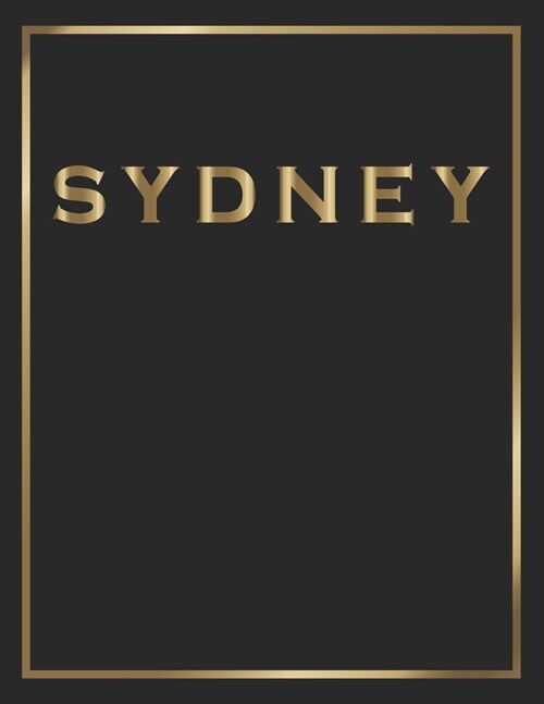 Sydney: Gold and Black Decorative Book - Perfect for Coffee Tables, End Tables, Bookshelves, Interior Design & Home Staging Ad (Paperback)