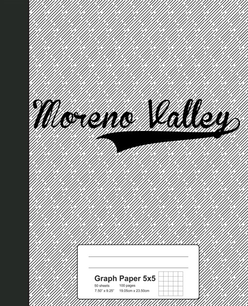 Graph Paper 5x5: MORENO VALLEY Notebook (Paperback)