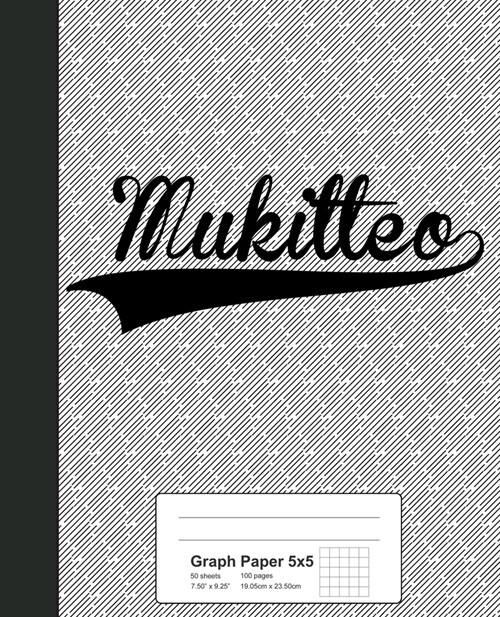 Graph Paper 5x5: MUKILTEO Notebook (Paperback)