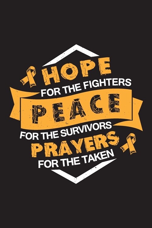 Hope Peace Prayers: Appendix Cancer Journal Notebook (6x9), Appendix Cancer Books, Appendix Cancer Gifts, Appendix Cancer Awareness (Paperback)