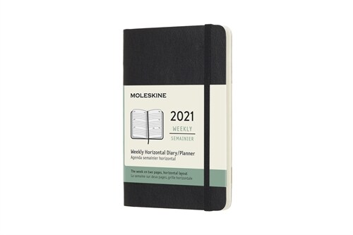 Moleskine 2021 Weekly Horizontal Planner, 12m, Pocket, Black, Soft Cover (3.5 X 5.5) (Other)