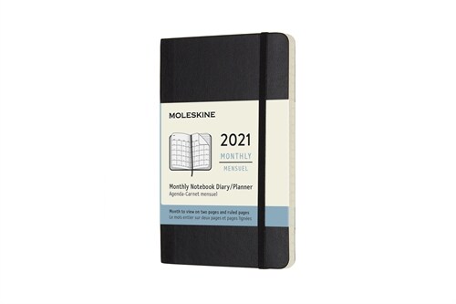 Moleskine 2021 Monthly Planner, 12m, Pocket, Black, Soft Cover (3.5 X 5.5) (Other)