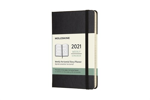 Moleskine 2021 Weekly Horizontal Planner, 12m, Pocket, Black, Hard Cover (3.5 X 5.5) (Other)
