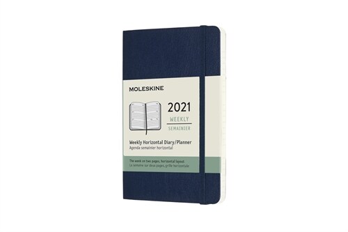 Moleskine 2021 Weekly Horizontal Planner, 12m, Pocket, Sapphire Blue, Soft Cover (3.5 X 5.5) (Other)