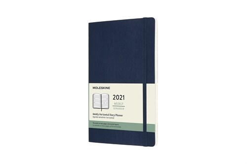 Moleskine 2021 Weekly Horizontal Planner, 12m, Large, Sapphire Blue, Soft Cover (5 X 8.25) (Other)