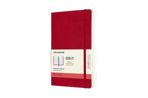 Moleskine 2020-21 Daily Planner, 18m, Large, Scarlet Red, Soft Cover (5 X 8.25) (Other)