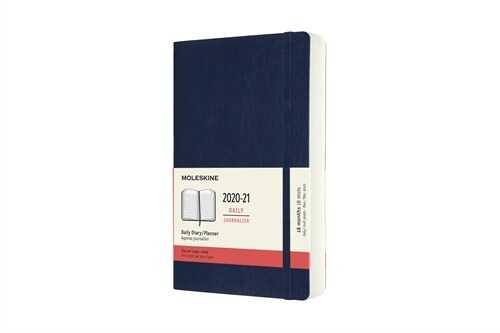 Moleskine 2020-21 Daily Planner, 18m, Large, Sapphire Blue, Soft Cover (5 X 8.25) (Other)