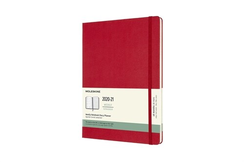 Moleskine 2020-21 Weekly Planner, 18m, Extra Large, Scarlet Red, Hard Cover (7.5 X 9.75) (Other)