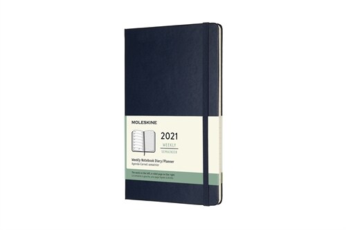 Moleskine 2021 Weekly Planner, 12m, Large, Sapphire Blue, Hard Cover (5 X 8.25) (Other)