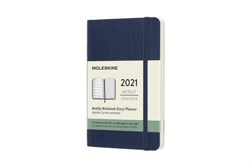 Moleskine 2021 Weekly Planner, 12m, Pocket, Sapphire Blue, Soft Cover (3.5 X 5.5) (Other)