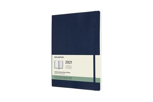 Moleskine 2021 Weekly Planner, 12m, Extra Large, Sapphire Blue, Soft Cover (7.5 X 9.75) (Other)